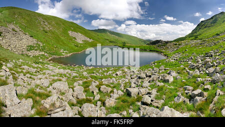 Brebeneskul Lake in Carpathian Mountains. One of the highest mountainous lakes in Ukraine