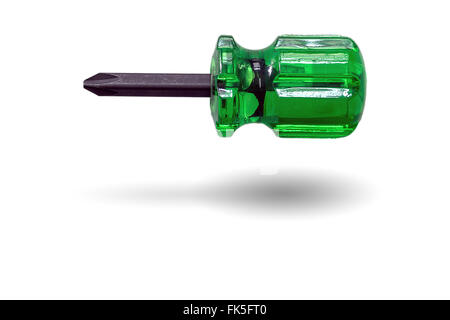 Short screwdriver isolated on white background,Special tools for maintenance. Stock Photo