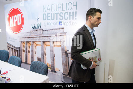 Berlin, Germany. 07th Mar, 2016. Frank Franz, federal chairman of the ...