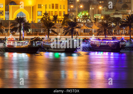 Dhow in Doha, Qatar Stock Photo