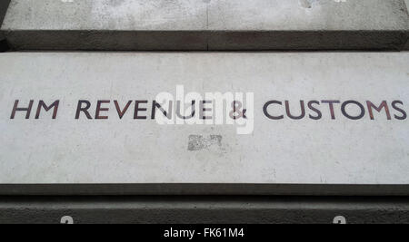 HM Revenue & Customs building, Whitehall, London, England, UK Stock Photo