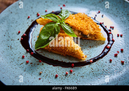 Krokiety - Polish style croquettes filled with beef Stock Photo