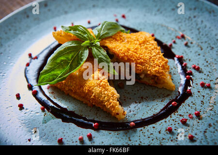 Krokiety - Polish style croquettes filled with beef Stock Photo