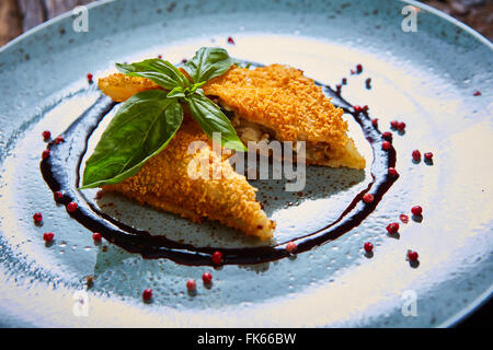 Krokiety - Polish style croquettes filled with beef Stock Photo