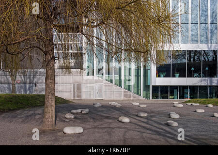 Dutch Embassy exterior, Klosterstraße 50,Mitte, Berlin, Germany. Modern building designed by Architect Rem Koolhaas Stock Photo