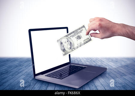 Composite image of hand showing Stock Photo