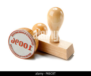 Classic wooden stamps Stock Photo