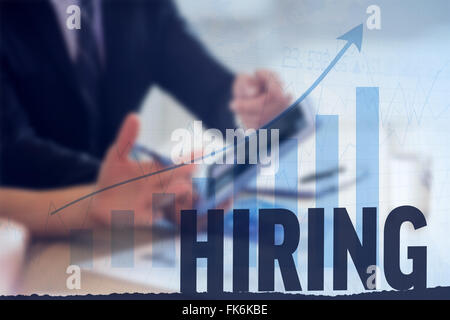 Composite image of hiring Stock Photo