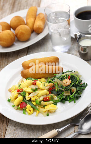 jamaican breakfast, ackee and saltfish, callaloo, jamaican festivals Stock Photo