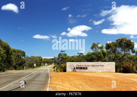 Entrance to the Flinders Chase National Park on Kangaroo Island, South Australia, Australia. Stock Photo