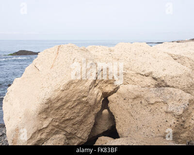 volcanic rock probably pumice on the west coast of the island of Tenerife, Canary Islands Spain Stock Photo