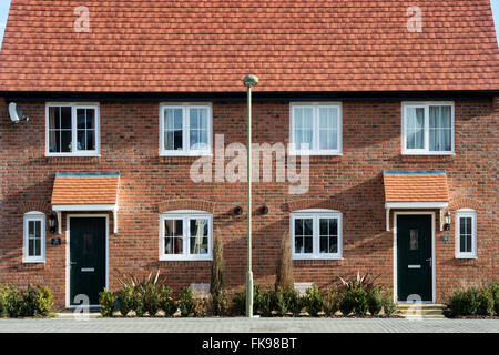 New house buildings. Bicester, Oxfordshire, England Stock Photo