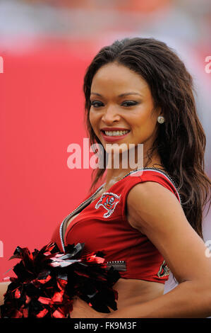 Tampa, FL, USA. 25th Sep, 2011. A Tampa Bay Buccaneers cheerleader performs during the Bucs game against the Atlanta Falcons at Raymond James Stadium on Sept. 25, 2011 in Tampa, FL. © Scott A. Miller/ZUMA Wire/Alamy Live News Stock Photo