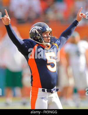 Miami, Fla, USA. 23rd Oct, 2011. Denver Broncos strong safety Brian ...