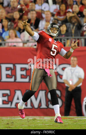 Tampa, Fla, USA. 3rd Oct, 2011. Tampa Bay Buccaneers tight end Luke Stocker  (88) runs upfield during the Bucs 27-17 win over the Indianapolis Colts at  Raymond James Stadium on Oct. 3