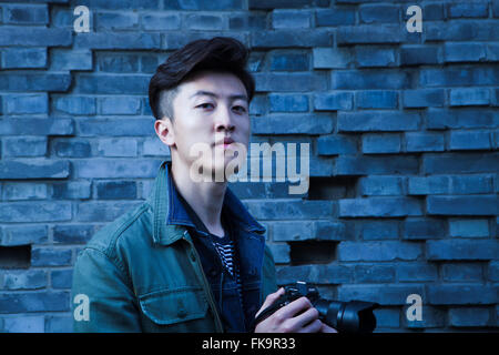 art school student portrait, Beijing, China Stock Photo
