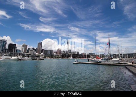 Viaduct Harbour, Auckland New Zealand Stock Photo