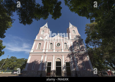 Igreja Nossa Senhora das Dores localizada na praça Saraiva fundada no século XIX Stock Photo