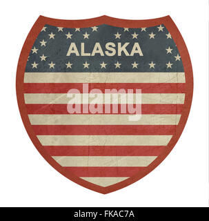 Alaska Highway sign Stock Photo - Alamy