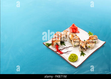 Sushi roll set The Dragon Stock Photo