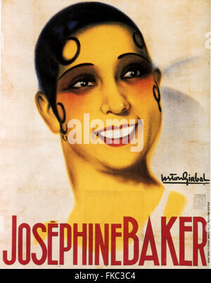 1940s France Josephine Baker Poster