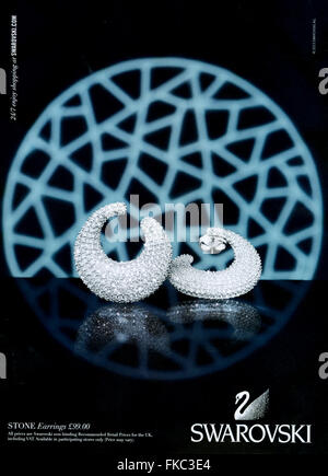 2010s UK Swarovski Magazine Advert Stock Photo