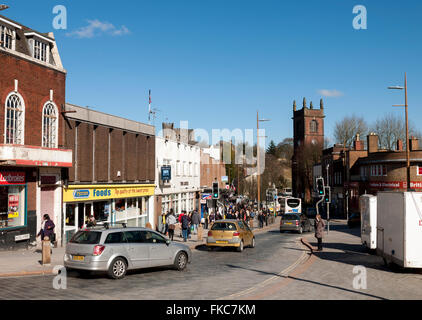 Castle Street, Dudley town centre, West Midlands, England, UK Stock Photo