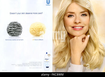 2010s UK Dove Magazine Advert Stock Photo