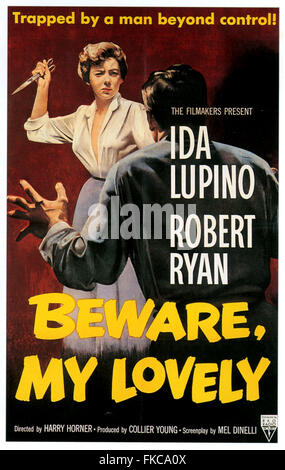 1950s USA Beware my Lovely Film Poster Stock Photo