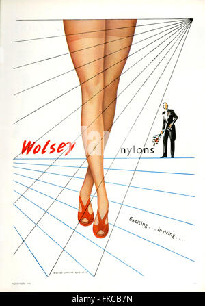 1940s UK Wolsey Magazine Advert Stock Photo