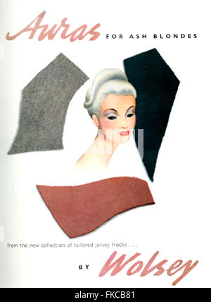 1940s UK Wolsey Magazine Advert Stock Photo