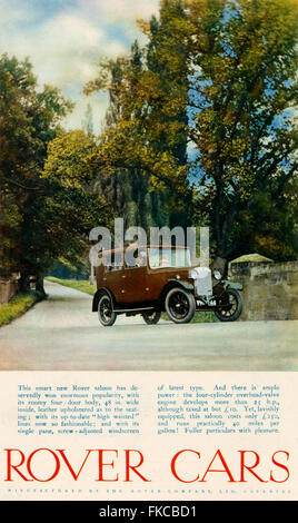 1920s UK Rover Magazine Advert Stock Photo - Alamy