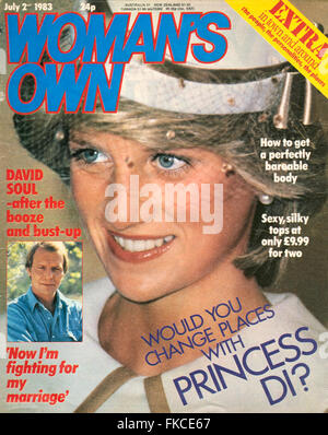 1980s own magazine woman alamy