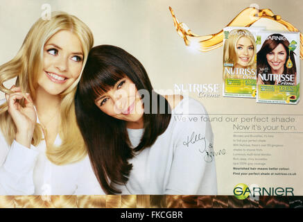 2010s UK Garnier Magazine Advert Stock Photo