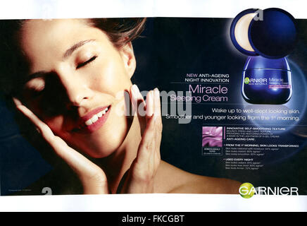 2010s UK Garnier Magazine Advert Stock Photo