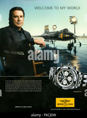 2010s UK Breitling Magazine Advert Stock Photo