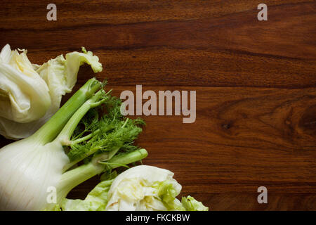 Fresh green and white vegetables Stock Photo