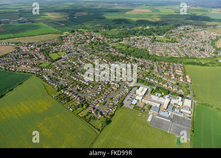 An aerial view of the Lincolnshire village of Branston and surrounding ...