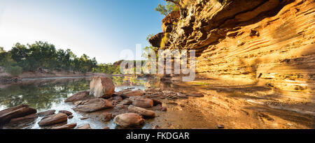 the Murchison River gorge at Ross Graham, Kalbarri National Park, Western Australia Stock Photo