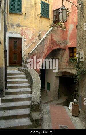 Italy, the little Tellaro village near Lerici town, La Spezia gulf, Liguria region Stock Photo