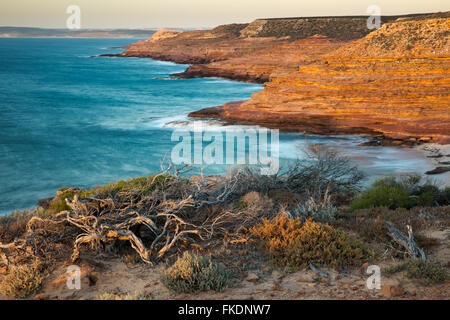 Gantheaume Bay from the Eagle lookout, Kalbarri National Park, Western Australia Stock Photo