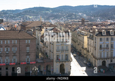 Turin from above, Italy Stock Photo