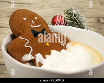 gingerbread man in the bathtub Stock Photo