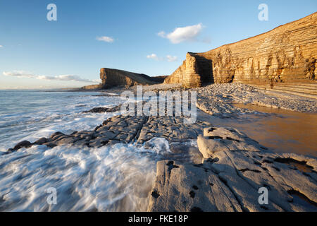 Nash Point. Glamorgan Heritage Coast. Vale of Glamorgan. Wales. Stock Photo