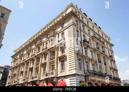Pera Palace Hotel, Mesrutiyet Caddesi, Tepebasi, Beyoglu, Istanbul, Turkey Stock Photo