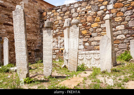 The Turkish Cemetery in the town of Chios, Chios, Greece Stock Photo