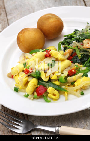 jamaican breakfast, ackee and saltfish, callaloo, jamaican festivals Stock Photo