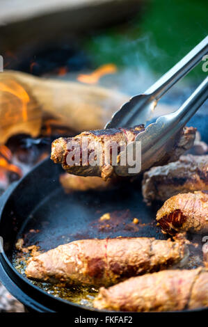 grilled rouladen Stock Photo