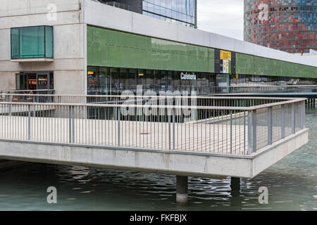 Building Disseny Hub Barcelona, by MBM- Martorell-Bohigas-Mackay, Arquitectes. Barcelona. Stock Photo