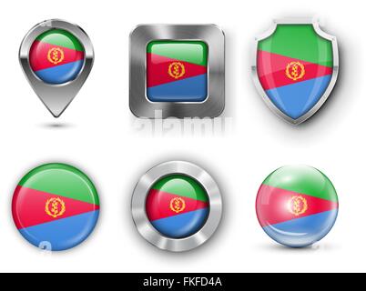 Country Flag Bages Stock Vector